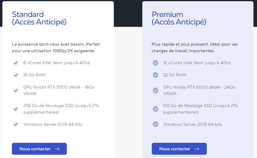 Comparaison des offres de Cloud Computing Shadow Business